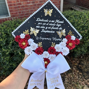 Custom Graduation Cap Topper Personalized Grad Cap Senior Class Of Gift Tassel Grad Quote Grad Decoration Calligraphy BSN RN Cap 2025