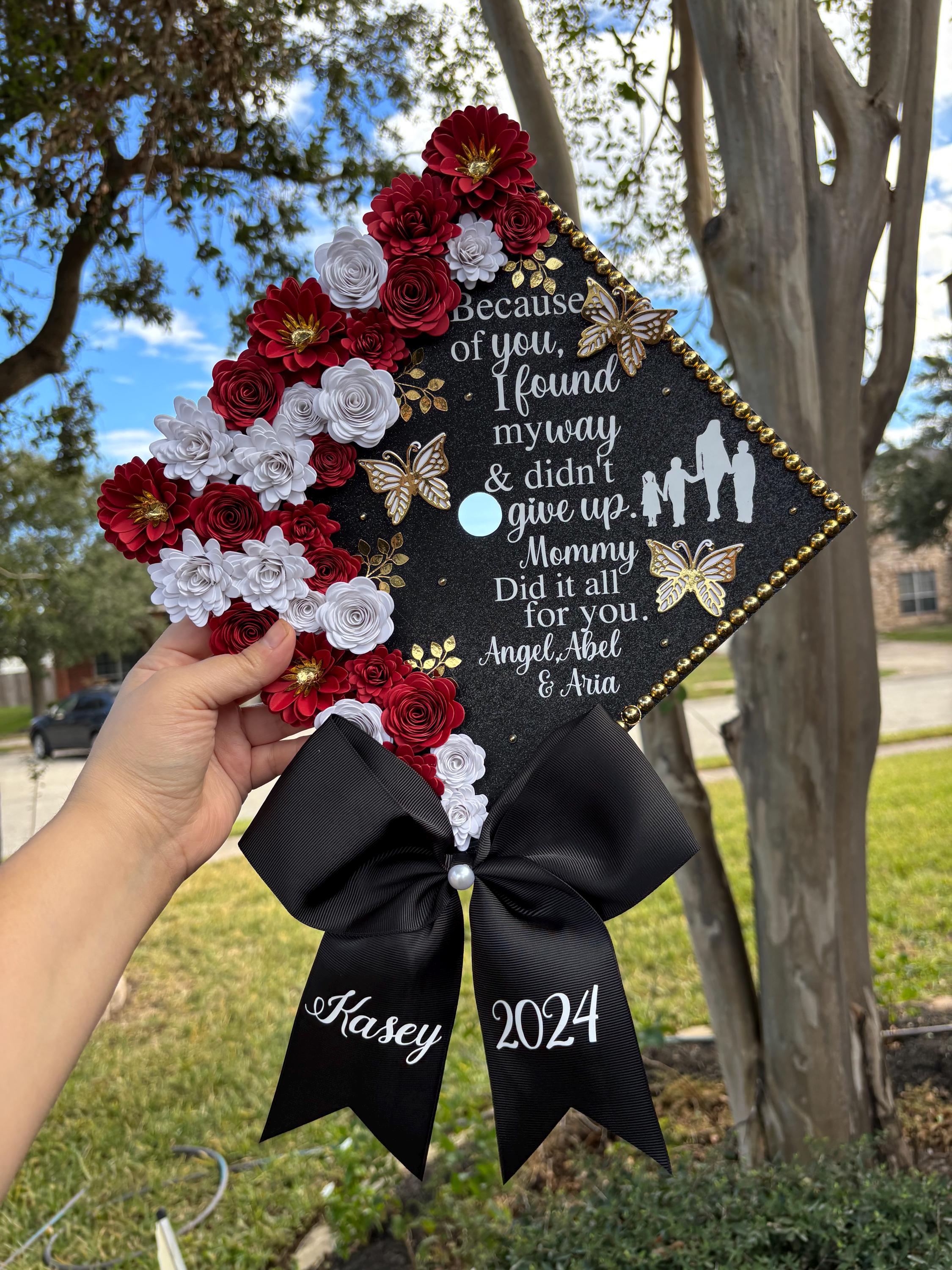 Custom Mommy Did It Graduation Cap Topper Personalized Mom and Child ...
