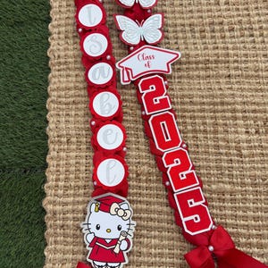 Graduation Lei Promotion Gift Lei Senior Night Gift Lei Braided Ribbon Lei Graduation Ribbon Lei Graduate Lei 2025 Senior, graduation
