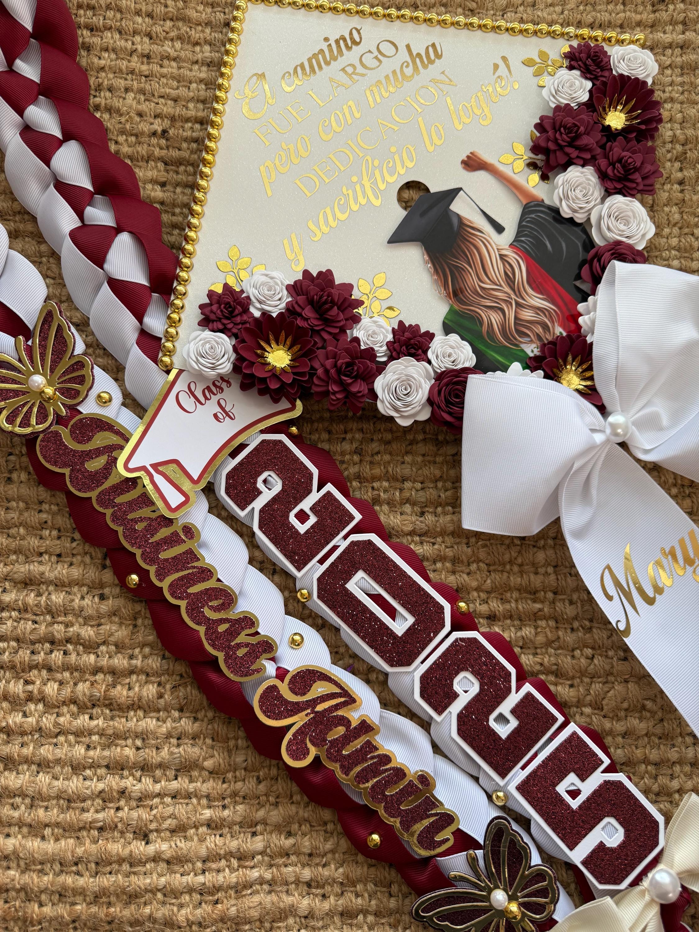 Graduation Bundle Grad Cap & Grad Lei Custom Grad Cap 2025/2026 Mexican ...