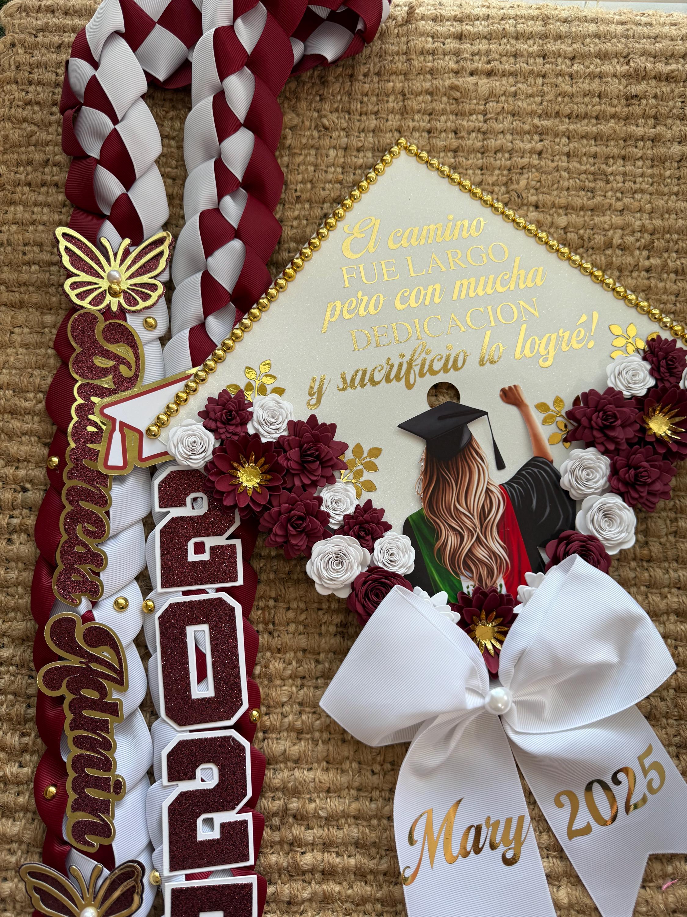 Graduation Bundle Grad Cap & Grad Lei Custom Grad Cap 2025/2026 Mexican ...