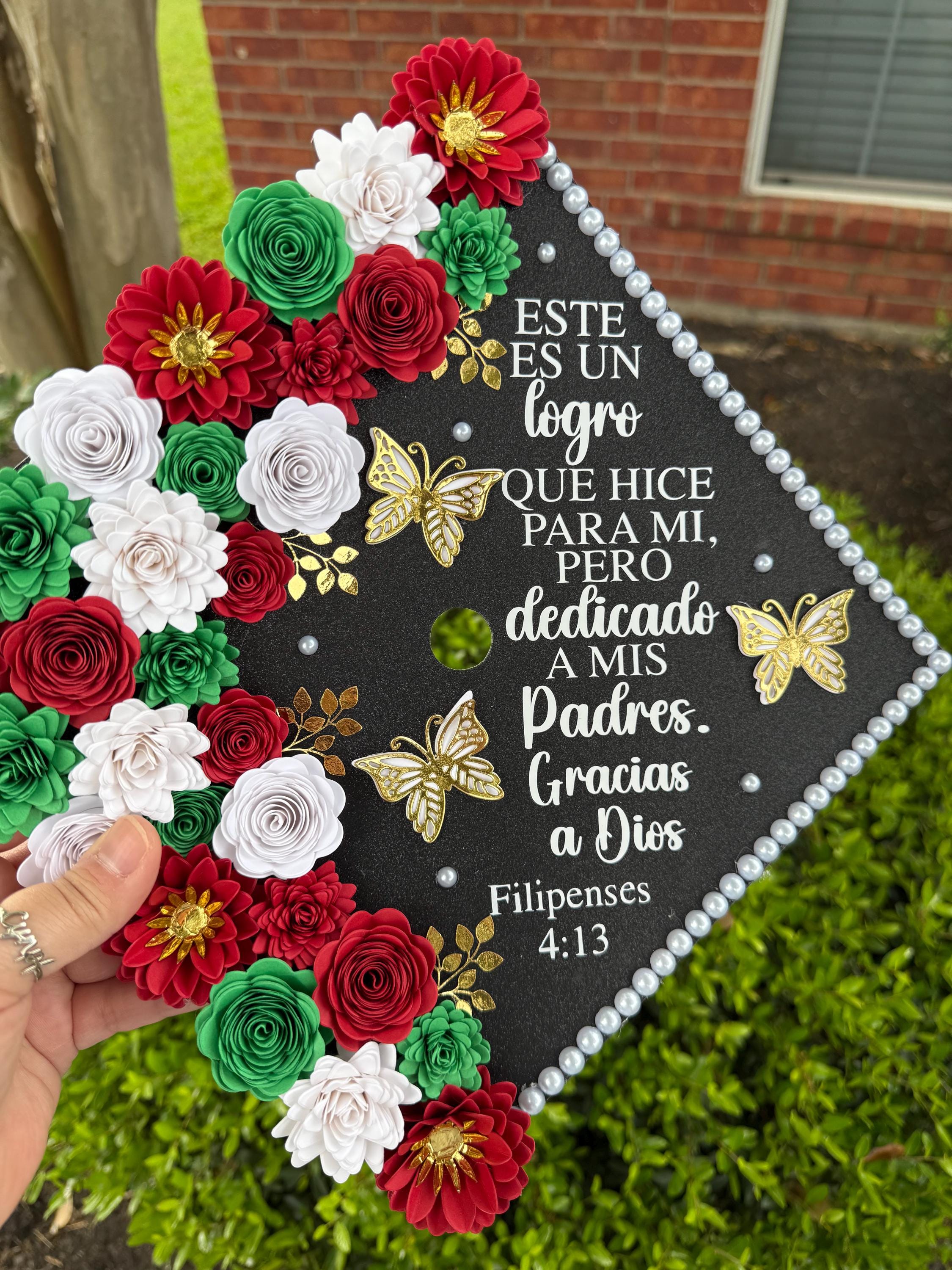 Mexico Inspired Custom Graduation Cap Topper Personalized Grad Cap ...