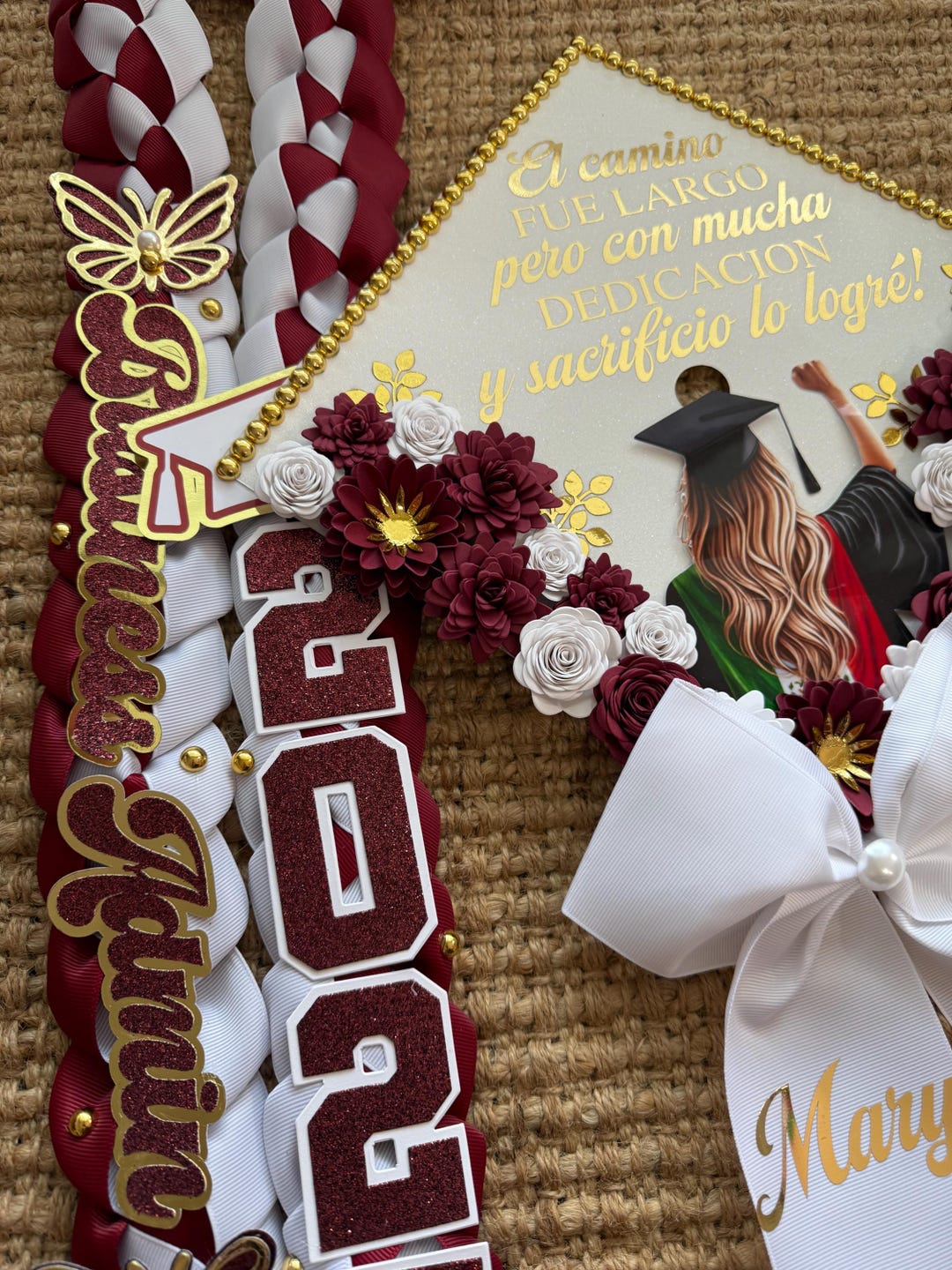 Graduation Bundle Grad Cap & Grad Lei Custom Grad Cap 2025/2026 Mexican ...