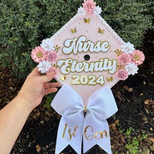 Nurser Cap Topper Graduation Topper Custom Topper Graduation Cap Topper Grad Cap Topper class of 2025 grad hat topper