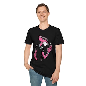 Pink Panther T-Shirt: Softstyle Cotton Unisex Graphic Tee
