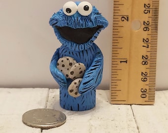 Cookie Monster Peg Doll