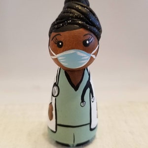 The Health Care Hero Handpainted/Sculpted Peg Doll