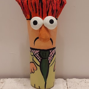 The BEAKER Muppet inspired Peg Doll  MEEP MEEP