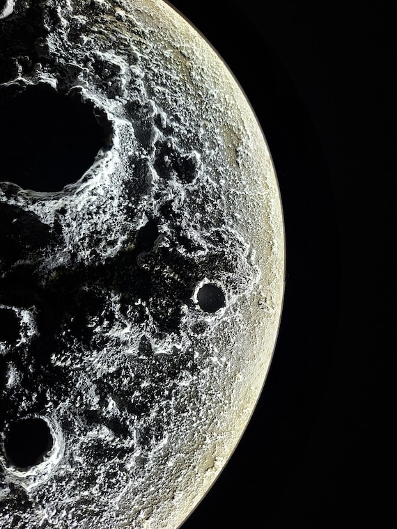 Moon Night Light | Textured Moon | Moon Wall Decoration | Wall
