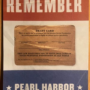 Pearl Harbor-conceptkaart Pop-outprint advertentie/poster ongesneden officiële kunst