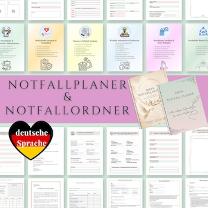 Emergency Binder & Emergency Planner Bundle | End of Life Planner, Medical Directive, Power of Attorney, Will Templates | A4 / A5 PDF
