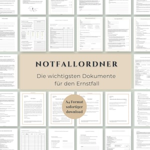 Emergency Binder & Emergency Planner Bundle | End of Life Planner, Medical Directive, Power of Attorney, Will Templates | A4 / A5 PDF imagen 3