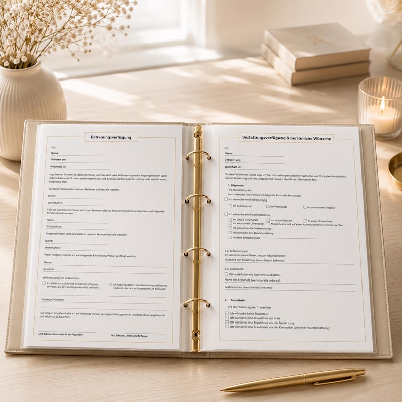 Emergency Binder & Emergency Planner Bundle | End of Life Planner, Medical Directive, Power of Attorney, Will Templates | A4 / A5 PDF imagen 8