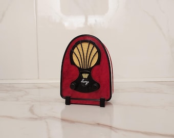 Radio vintage en miniatura Radioline Philips 830A Nederland 1932, modelo portátil de colección, regalo funcional para esposo, padre y abuelo.