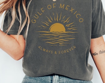 Comfort Colors® Gulf of Mexico Shirt, Patriotic Unisex Tee, American Gulf of Mexico Tshirt, American Pride Tee Patriotic, Map Lover T-Shirt