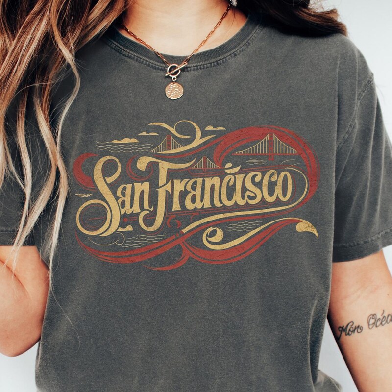 Womens Comfort Colors San Francisco Football T Shirt