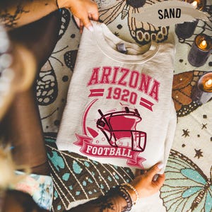 Arizona 1920 Football Sweatshirt - Vintage Retro Sand Crewneck, Distressed Style Game Day Outfit