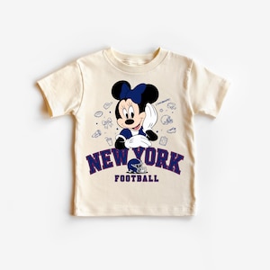 Game Day Toddler Tee: New York Kids T-Shirt, Football Minnie Design
