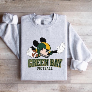 All Teams Available! Custom Disney-Inspired Football Mickey Mouse T-Shirt –   Personalized Football Shirt, Unique Disney Football Tee