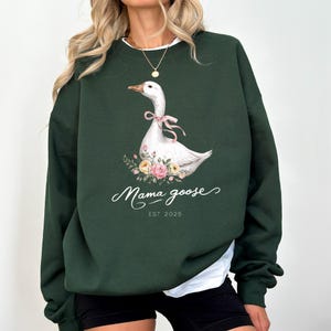 Custom Mama Goose Shirt, Silly Goose Shirt, Cute Mom Shirt, Baby Shower Gift, Pregnancy Reveal Gift, Mothers Day Gift