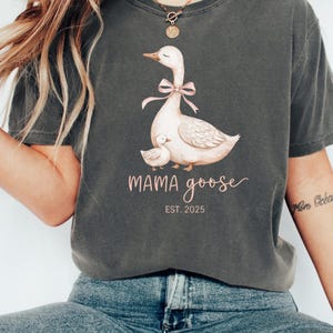Custom Mama Goose Shirt, Silly Goose Shirt, Cute Mom Shirt, Baby Shower Gift, Pregnancy Reveal Gift, Mothers Day Gift
