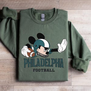 All Teams Available! Custom Disney-Inspired Football Mickey Mouse T-Shirt –   Personalized Football Shirt, Unique Disney Football Tee