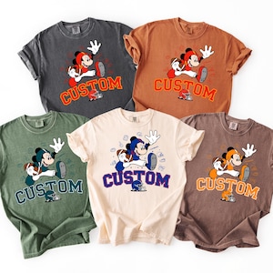 FOOTBALL All Teams Available! Custom Disney-Inspired Football Mickey Mouse T-Shirt –  Personalized Football Shirt, Unique Disney Football
