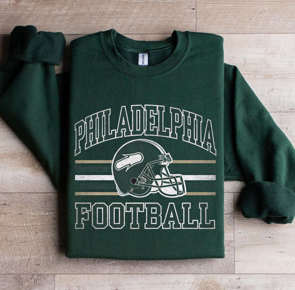 Vintage Philadelphia Football Sweatshirt | Football Sunday Crewneck | Philly Football Shirt | Eagles Sweatshirt | Philly Fan Shirt, Birdga Tshirtbazaar Fans