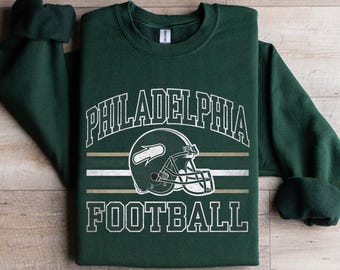 Vintage Philadelphia Football Sweatshirt | Football Sunday Crewneck | Philly Football Shirt | Eagles Sweatshirt | Philly Fan Shirt, Birdga