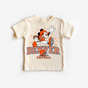 Kids Mickey Mouse Denver Football T-Shirt: Game Day Apparel