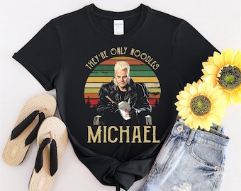 Ce ne sont que des nouilles Michael T-shirt de film d'horreur effrayant hommes femmes enfants enfants T-shirt à capuche S à 5XL T-shirt, autocollant UV, YU522