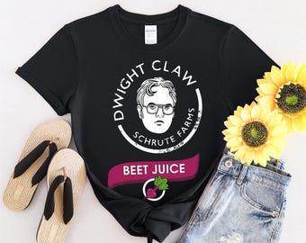 Dwight Claw Schrute Farms Beet Juice Vintage Tshirt Men Women Children Kids T-shirt Hoodie Sweatshirt S to 5XL T Shirt, UV Sticker, YU122