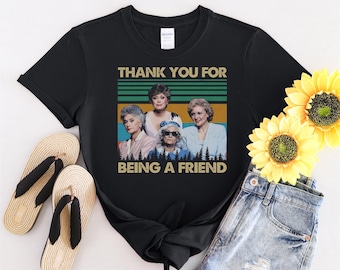 Merci d'être un ami T-shirt rétro vintage hommes femmes enfants enfants T-shirt à capuche S à 5XL T-shirt, autocollant UV, YU492