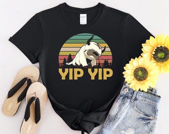 Appa Sky Bison Yip Yip Vintage Tshirt Men Women Children Kids T-shirt Hoodie Sweatshirt S to 5XL T Shirt, UV Sticker, YU15