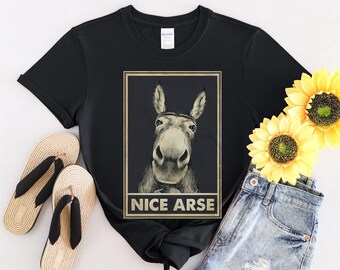 Donkey Nice Arse Funny Donkey Vintage  Tshirt Men Women Children Kids T-shirt Hoodie Sweatshirt S to 5XL T Shirt, UV Sticker, YU112