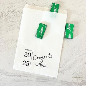 Class of 2025 Graduation Favor Bags | Graduation 2025 party cookie bag | Grad party goodie bags | 10 Pack | Treat bags