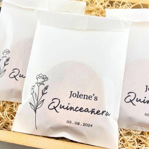 Pochettes personnalisées Quinceañera : Pochettes pour 15e anniversaire