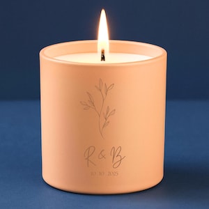 Custom Engraved Initials Candle