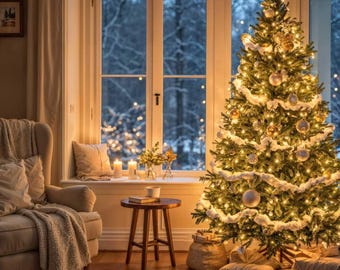 Puzzle accogliente con albero di Natale da 96-1000 pezzi / Puzzle per il soggiorno delle feste