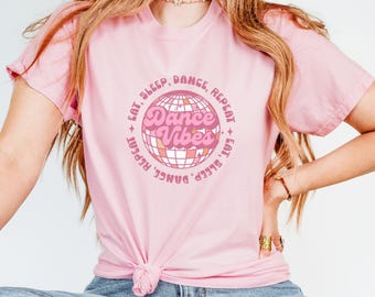 Dancer Tshirt, Dance vibes tee, Disco ball shirt, Comfort Colors T-shirt, trendy graphic tee, gift for dancer, tween gifts
