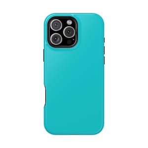Teal Magnetic Tough Case, Coastal Phone Cover, Two-Tone Teal Phone Case, Beach Lover Gift, Ocean Waves Phone Protector