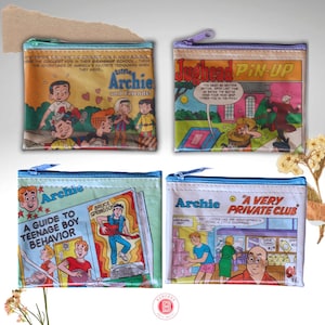 Handgemachte Geldbörse Angepasst Comic Style Brieftasche Geldbörse Top Reißverschluss
