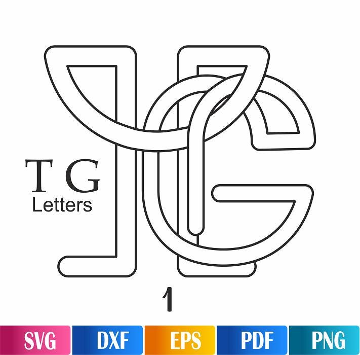 Interlocking Typography 26 Letter Monogram Images, Interlocking Fonts, Herrington Design ...