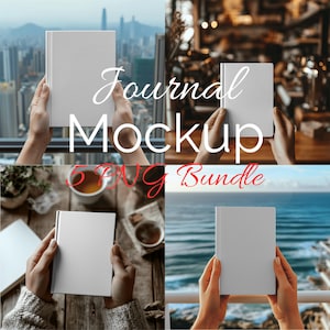 Hardcover Journal Mockup, 10 Bundle, Printify Ruled Line Journal Matte, Full wraparound print Journal Mock up, Canva Drag and Drop PNG