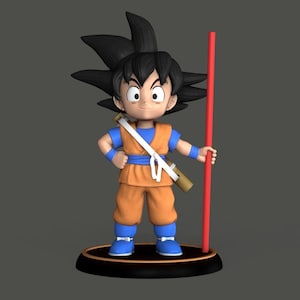 Goku Fan Art Statue One Foot High