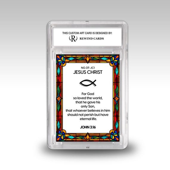 Jesus Christ Trading Card – Custom Slabbed Collectible - Etsy