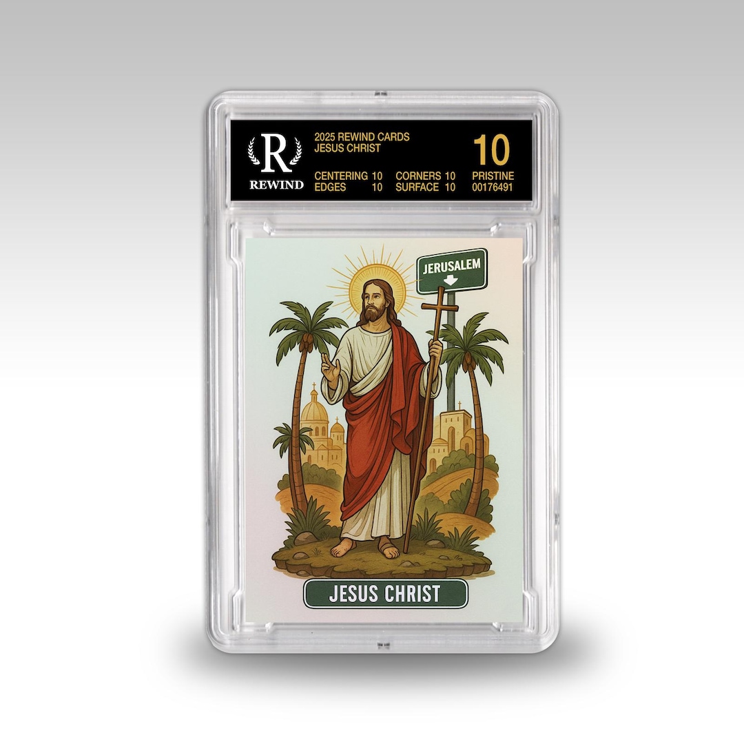 Jesus Christ Trading Card Custom Slabbed Collectible - Etsy Jesus Christ Trading Card Custom Slabbed Collectible - Etsy