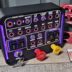 SimBoXX XL 32 function Button Box Euro Truck Simulator American Truck Simulator Truck Sim