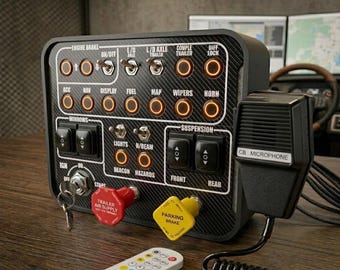 Large 33 Function Truck Simulator Button Box With CB