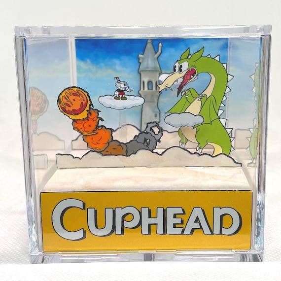 3D Cube Diorama Cuphead - Cute Gift for Platform Lovers :) - Etsy